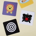 thumbnail image 6 of BUTOMKY High Contrast Baby Flashcards - 5.5''×5.5'' Black White & Colorful Visual Stimulation Cards, Sensory & Brain Development Learning Toys for Newborns Infants 0-3-6-12-36 Months, Shower Gift, 6 of 11
