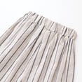 thumbnail image 4 of Zpanxa Girls 2 Piece Outfits Irregular Drop Shoulder Sleeveless Top and Striped Wide Leg Pants Set 5 Years, 4 of 7