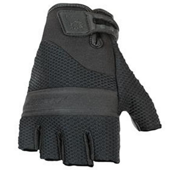 Joe Rocket Vento Mens Black Mesh Motorcycle Fingerless Gloves 2X-Large