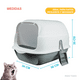 thumbnail image 4 of Arenero para Gato Cerrado Puerta Abatible Pala Ventilacion, 4 of 6