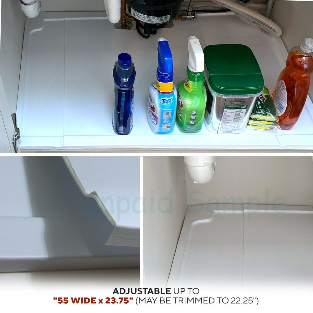Vance Trimmable Under Sink Tray for Base from 39 to 55 inches