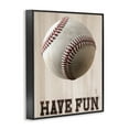 thumbnail image 3 of Stupell Industries Have Fun Baseball Black Framed Giclee Art, design by Marcus Prime, 20 x 16, 3 of 8