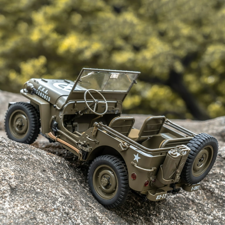Fms 1/12 RC Jeep Willys Metal Army Toy Truck with