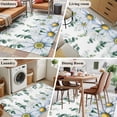 thumbnail image 5 of Area Rugs for Living Room Bedroom, Daisy Eucalyptus 4'x6' Rug Washable Carpet Runner Indoor Outdoor, Farmhouse Weeping Botanical Non Slip Accent Floor Mats Rug for Kitchen, Office, 5 of 8