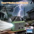 thumbnail image 2 of Radio meteorológica Raynic de 1200 mAh con carga solar y con manivela, 2 of 9