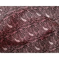 thumbnail image 4 of oneOone Silk Tabby Fabric Leaves & Paisley Block Print Fabric BTY 42 Inch Wide, 4 of 4