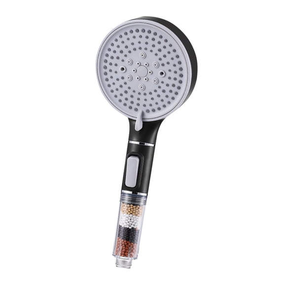 Dnogom 5-Mode High Pressure Filtered Handheld Shower Head,Good for Hair & Skin,11.4" Hard Water Purifying Multi-Function Shower Nozzle for Home/Gym/Hotel