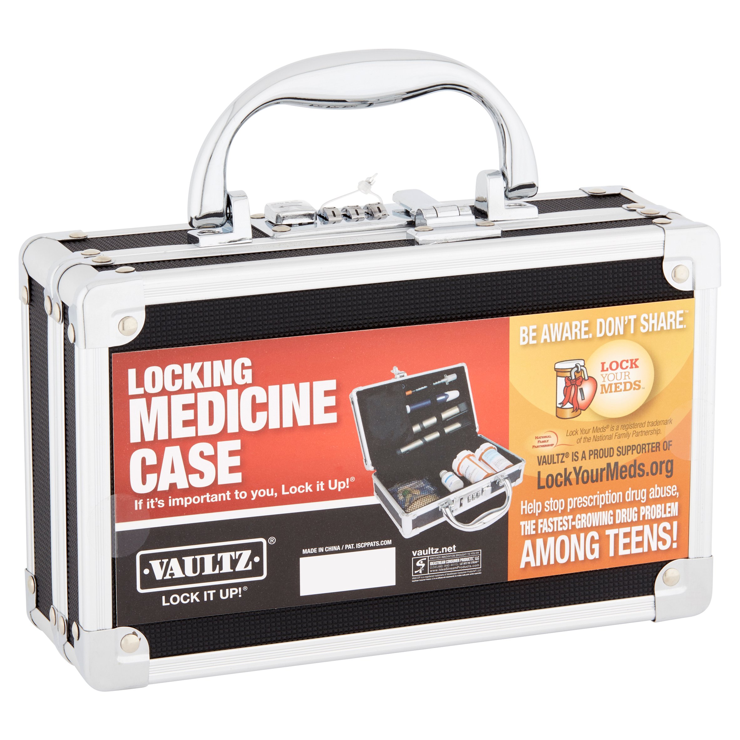 Vaultz Locking Medicine Case by IdeaStream Consumer Products - Safe And Secure Pill Organizer, VZ00361 - image 4 of 8