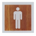 thumbnail image 3 of DOLITY Toilet Door Sign Bathroom Signage Bathroom Symbol for Restaurant Shop Office Men, 3 of 9