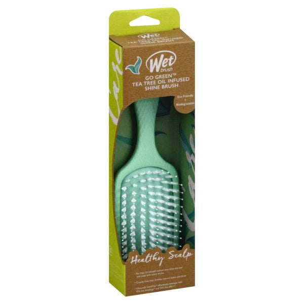 Wet Brush Go Green Tea Tree Inf Shine Brush Green 1 Count