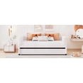 thumbnail image 6 of Twin Size Upholstered Daybed in Beige with Ergonomic Backrest & Twin Trundle, 6 of 16