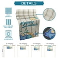 thumbnail image 7 of Table Runner Dresser Scarves 120 Inch Long, Summer Flip Flops with Starfish Conch Linen Dining Table Runners Retro Wooden Plank Tabletop Scarf for Wedding Holiday Party Kitchen, 7 of 7