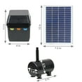 thumbnail image 6 of Sunnydaze 132 GPH Solar Pump for Outdoor Fountains with Battery and Light, 6 of 10