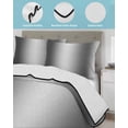 thumbnail image 3 of Twin XL Quilt Bedding Set, Grey White Ombre Reversible Summer Quilt 3 Pieces, Contemporary Art Abstract Aesthetics Lightweight Bedspreads Coverlets with 2 Pillow Shams for All Seasons, 3 of 5