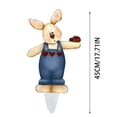 thumbnail image 3 of WYanRUI Outdoor Wooden Rabbit Easter Decoration - Spring Garden & Yard Stake for Home Exterior, Front Door, Porch & Backyard Festive Decor，B - 45x30x1cm, 3 of 5