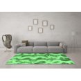 thumbnail image 3 of Ahgly Company Indoor Round Abstract Emerald Green Modern Area Rugs, 6' Round, 3 of 4