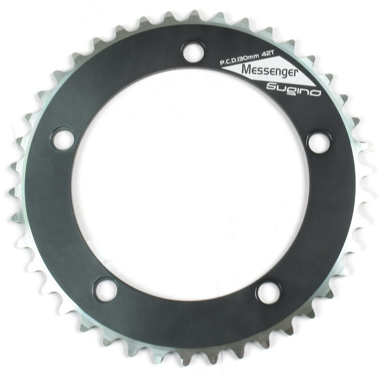 Sugino Messenger Fixed Gear Single Speed Chainring 130mm x 42t 1/8