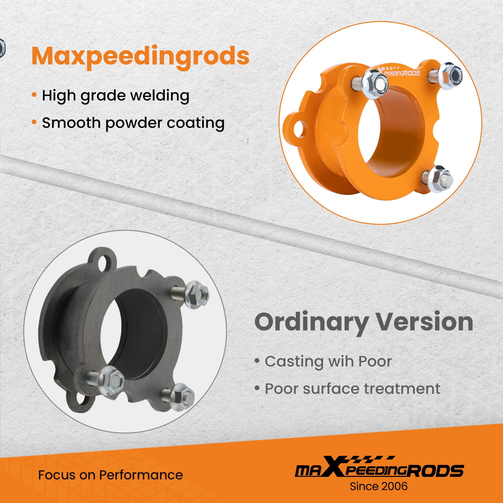 maXpeedingrods 3.5" Front 2.5" Rear Leveling Kit for Chevy Trailblazer/GMC Envoy 2002-2009, Suspension Lift Kit, Gold