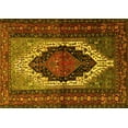 thumbnail image 1 of Ahgly Company Machine Washable Indoor Rectangle Persian Yellow Traditional Area Rugs, 8' x 10', 1 of 4