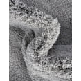 thumbnail image 3 of Unique Loom Studio Solid Shag Collection Area Rug - Sky (9' x 12' 2" Rectangle Light Gray/Gray), 3 of 6