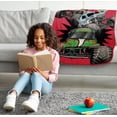 thumbnail image 2 of Kids Plush Throw Blanket – Soft & Cozy Fleece Throw for Bedroom & Couch Décor, Official Licensed Product, Red - Monster Jam, 40x50 - Travel Blanket, 2 of 4