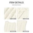 thumbnail image 4 of Shine Up Knit Tank Tops for Women Beach Vacation Clothes Summer Casual Crochet Tops Vest, 4 of 4