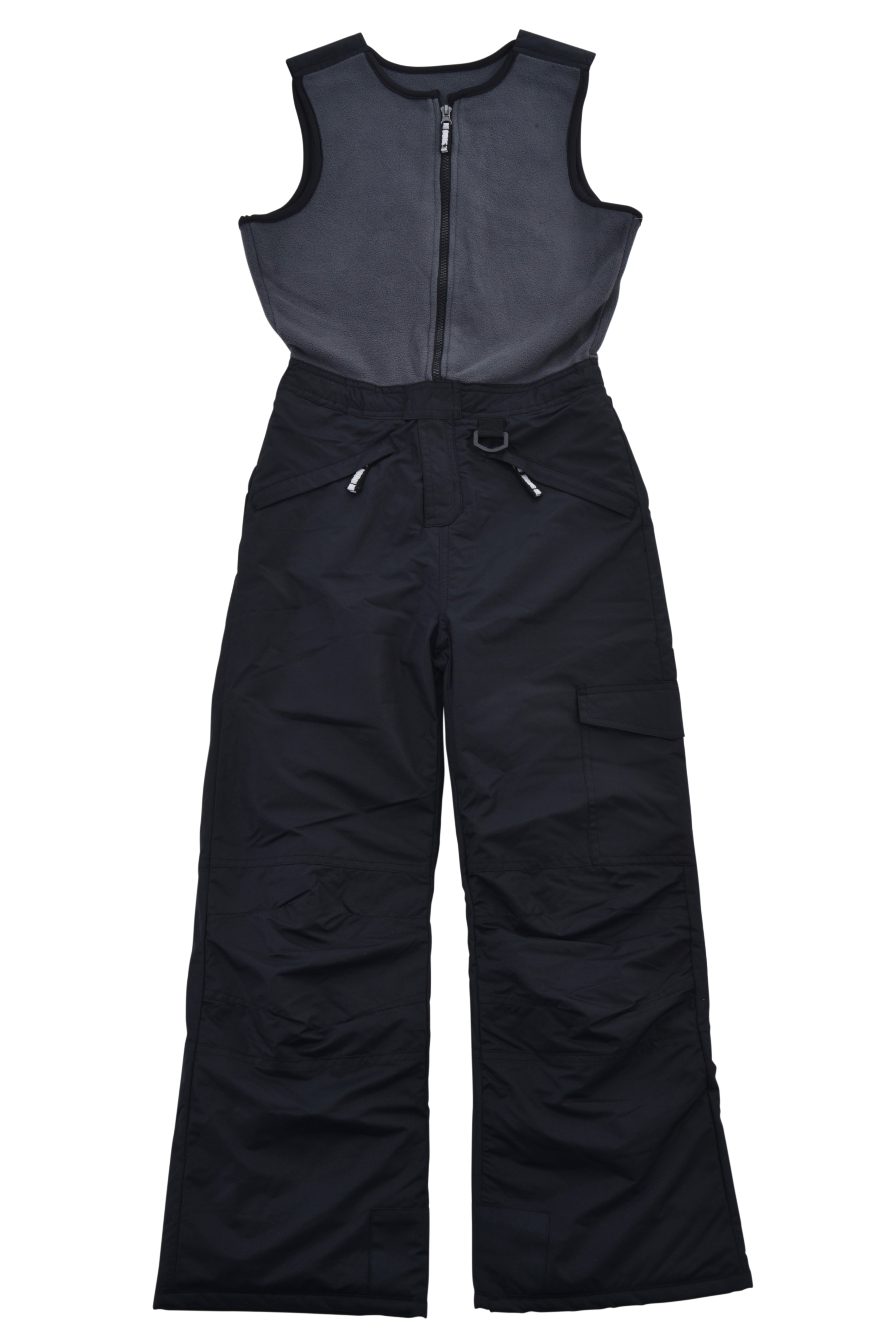 Arctic Quest Polar Fleece Water Resistant Insulated Unisex Boys and Girls Unisex Ski & Snow Bib Pants Overalls 