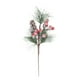 thumbnail image 2 of Esquejes de agujas blancas navideñas | Ramas de plástico esmerilado de 25 cm para decoración navideña | Tallos flexibles para árboles de Navidad, coronas y centros de mesa DIY, 2 of 5