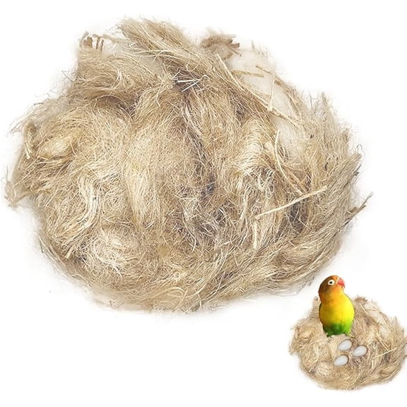 Natural Mixing Bird Nesting Materials,4 Kinds of Material Professional Ratio Matching Nesting Material Pads for Bird,Bird Nesting Material for Budgie,Parrot,Finche,Canaries,Other Birds（1.4oz/40g）