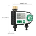 thumbnail image 2 of Riwcyla Digital Automatic Watering Timer with 2 Hose Connectors Programmed Garden Irrigation Timer Sprinkler Intelligent Irrigation Controller for Lawn Farmland Courtyard Greenhouse, 2 of 6