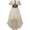 White2, variant on erfcxs Elegant Off Shoulder Ruffle Layered Dress for Cosplay and Themed Events Flowy Midi with Casual Short Sleeves for and Party