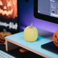 thumbnail image 2 of 1Pcs Mini Pumpkin,Fake Pumpkin,Realistic Artificial Pumpkin,Thanksgiving Ornaments for Vase Filler DIY Crafts Fall Halloween Party Supplies Home Table Decorations,1.96x3.14 inch, 2 of 3
