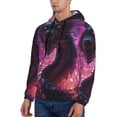 thumbnail image 3 of Salouo Neon Futuristic Dragon Pattern Men's Fall Hoodie Sweatshirt,Sport Hoodie with Pockets for Men Pullover Casual Hooded Sweatshirt-Medium, 3 of 7