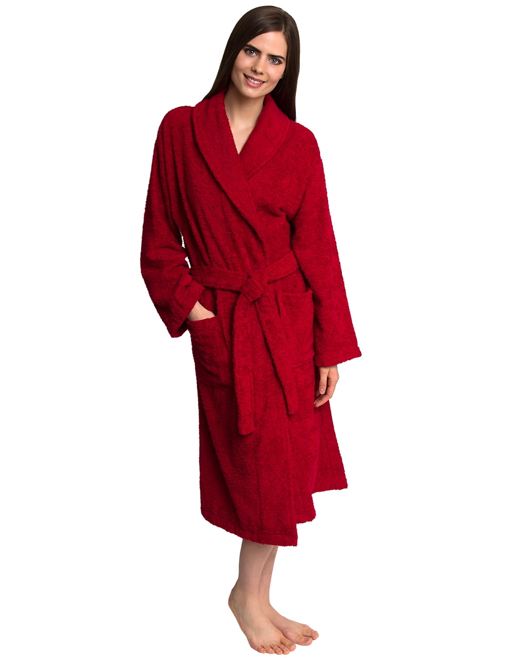TowelSelections Women's Robe, Turkish Cotton Terry Shawl Bathrobe