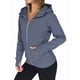 thumbnail image 2 of Sudaderas con Capucha y Cremallera para Mujer, Chaquetas de Forro , Sudaderas de Gran Tamaño, Conjuntos de Moda de Otoño, Suéteres, Ropa de Invierno. Azul Pizarra XL, 2 of 9