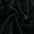 thumbnail image 5 of NICETOWN Fleece Blanket Twin Blanket Black Lightweight Blanket for Sofa/Couch/Bed/Camping/Travel, Super Soft Cozy Microfiber Blanket, 63"x78", Black, 5 of 8