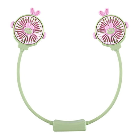 

dvypyn Hanging Necks Fan New Portable Carry Small Fan Mini Small Usb Rechargeable Leafless Mute Gust Of Wind B