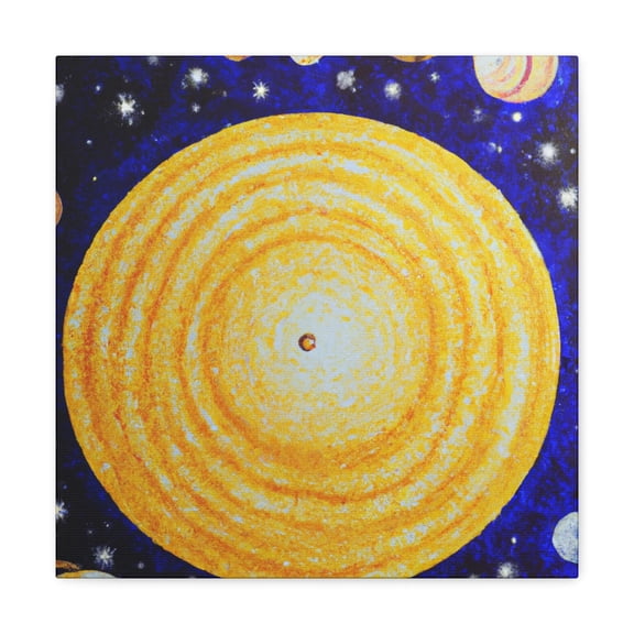 Solar System Pointillism - Canvas