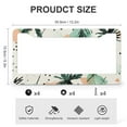 thumbnail image 3 of License Plate Frame Abstract Leaves And Palm Trees Auto Decorative Frames Cars Protector Cover Holder 2 Pack Boho Summer Botanical Quality Aluminum Metal License Plate Cover for Us Standard Vehicles, 3 of 6