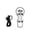 Silver, variant on Mini LED Keyring Torch 1200 Lumen COB Area Light with 7 Modes SOS Strobe USB-C Rechargeable IPX4 Waterproof EDC Emergency Lamp for Camping Hiking Car Breakdown (Black)