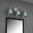 thumbnail image 1 of Vanity Art 3-Lights Wall Sconce Lighting Vintage Industrial Indoor and Outdoor Light Fixture Wall Mount Lamp Bath Sconce for Farmhouse, Bedroom, Bathroom Vanity, Living Room BA220-3SN-BL, 1 of 3