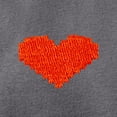 thumbnail image 2 of Dalix Pixel Heart Embroidered Fleece Zip Washed Hoodie Cold Fall Winter Women in Shadow 2XL XX-Large, 2 of 5
