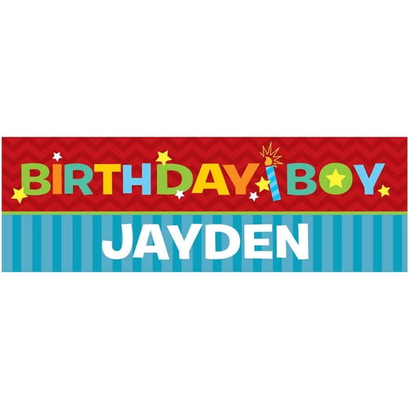 Birthday Boy Personalized Banner
