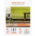 thumbnail image 3 of STAWAY Heavy-Duty 2000 lbs Trailer Jack - 14.2" Travel, Easy Bolt-On Installation, Rust-Resistant, Fits All Trailers - Perfect for RVs & Utility Trailers, 3 of 9