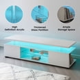 thumbnail image 3 of WGYPRIME TV Stand for 60 Inch TV, Modern Entertainment Center with Adjustable LED & Storage, TV Console for Lining Room, 3 of 6