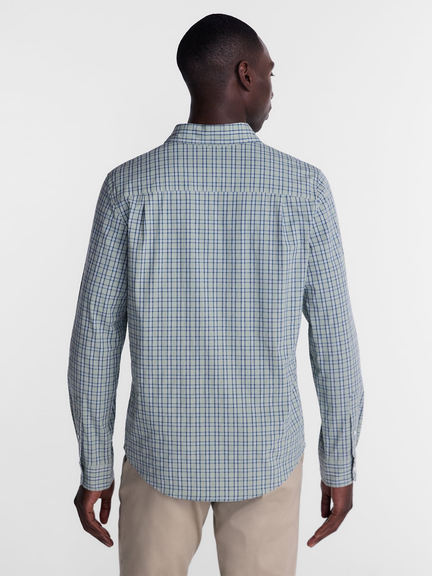 George Men's Poplin Shirt with Long Sleeves, Sizes S-3XL, LT-4XLT, 2XB-6XB