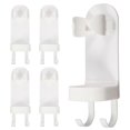 thumbnail image 3 of Adhesive Wall Mounted Toothbrush Organizer 5PCS Electric Toothbrush Holder with Drain, Space Saving Bathroom Storage for Clean and Dry, 3 of 4