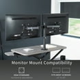 thumbnail image 5 of VIVO Gray 32" Standing Desk Riser with Adjustable Dual 13" to 30" Monitor Mount, 5 of 9