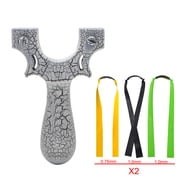 Piaoyu Resin Slingshot Set, Flat Rubber Band Sling Shot for Adult, Shooting Slingshots for Slingshot Practice, Daily Entertainment, Outdoor Cool Gadgets