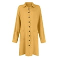 thumbnail image 4 of pstuiky Robes pour Jeunes Adultes, Robe d'Été Unie à Manches Longues pour Femmes, Robes Chandail en Liquidation, 4 of 6